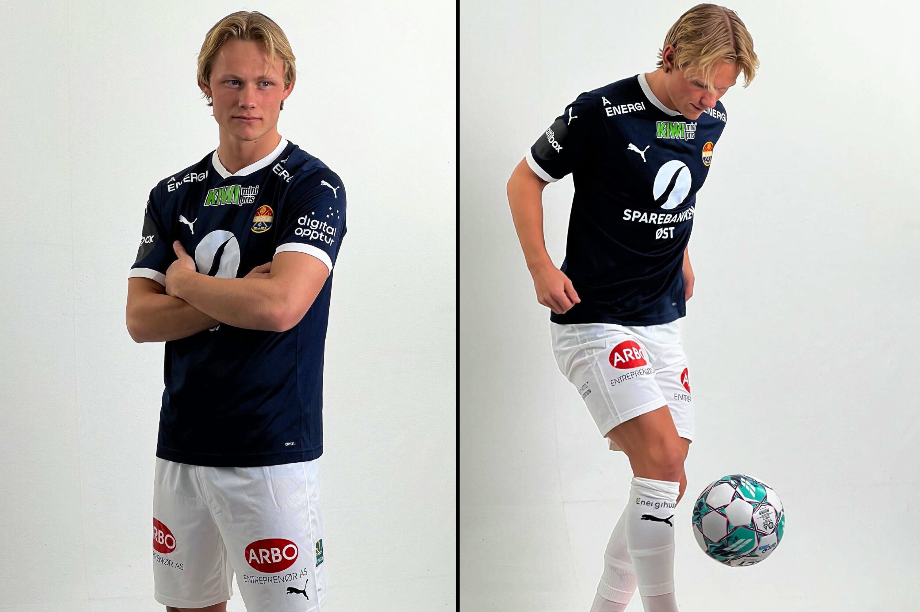 NY DRAKT: Her er det Tobias Gulliksen som er modell.