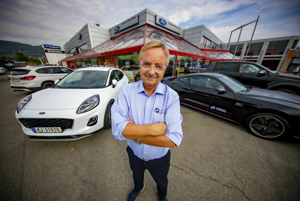 FÅR KONKURRANSE: Stein Grøndal og Bilbutikken har vært alene om å selge Ford i Drammen de siste seks årene.
