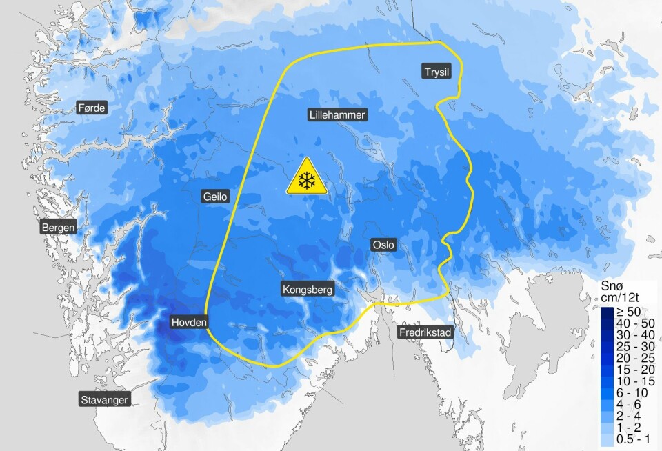 Mer snø i anmarsj: Sender ut farevarsel