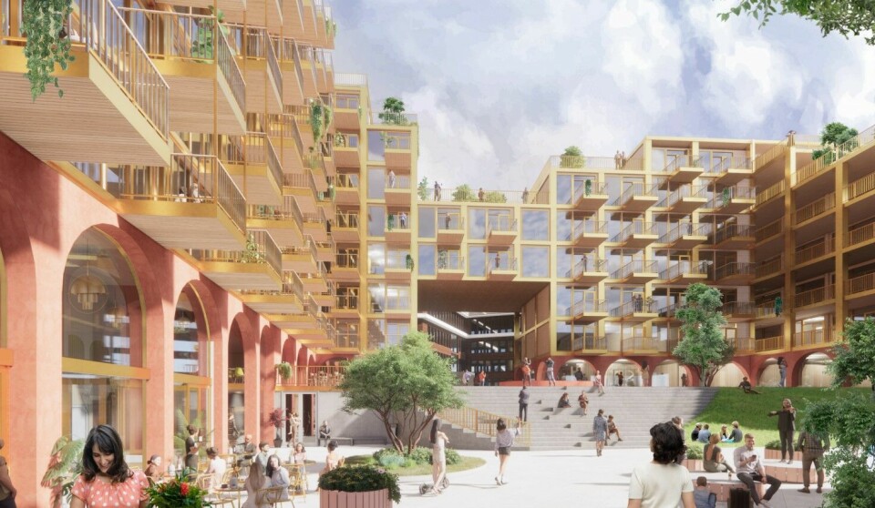 VICTORIAKVARTALET: Utbygger Union Eiendom ser for seg et massivt boligkompleks som strekker seg mot Lothe-bygget.