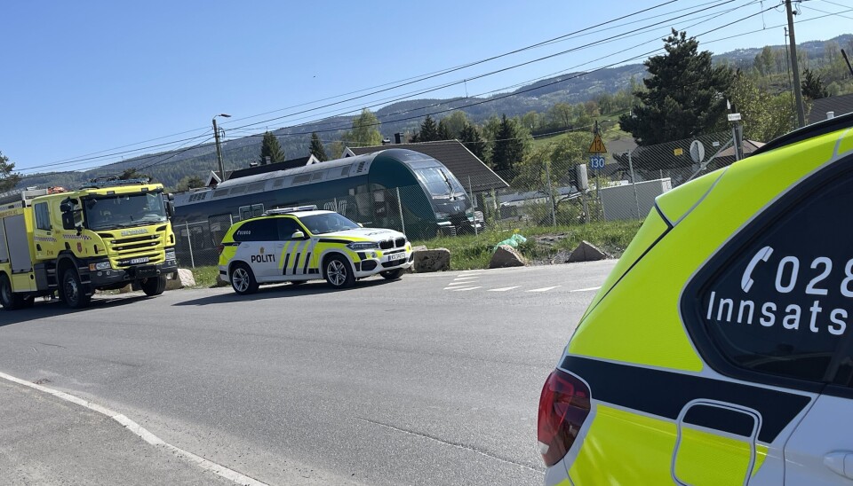 Full stans i togtrafikken etter påkjørsel