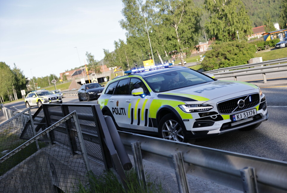 Voldsom MC-krasj på E134