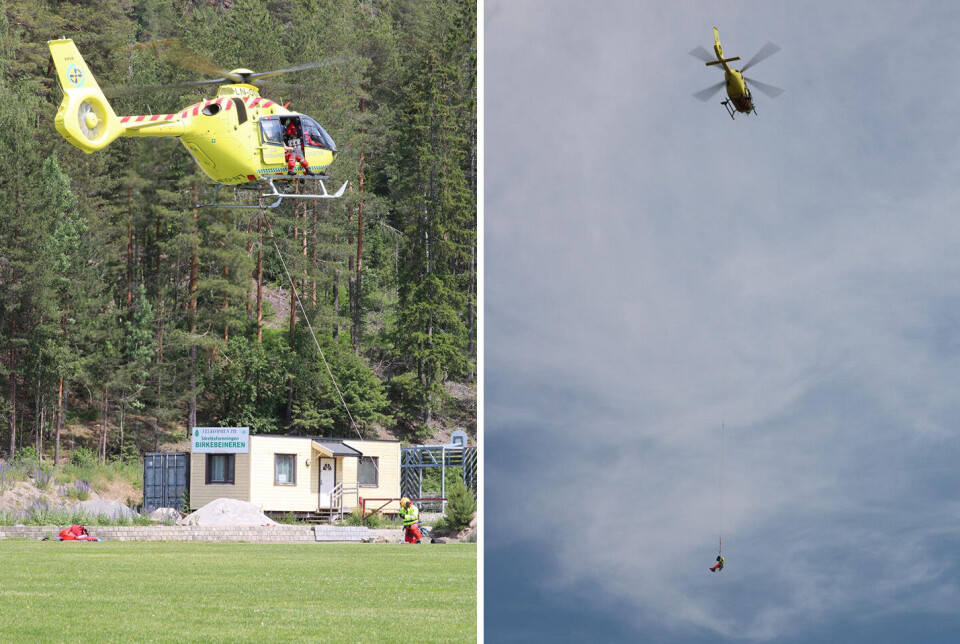 Paraglidere måtte hentes ned etter krasjlanding i tre