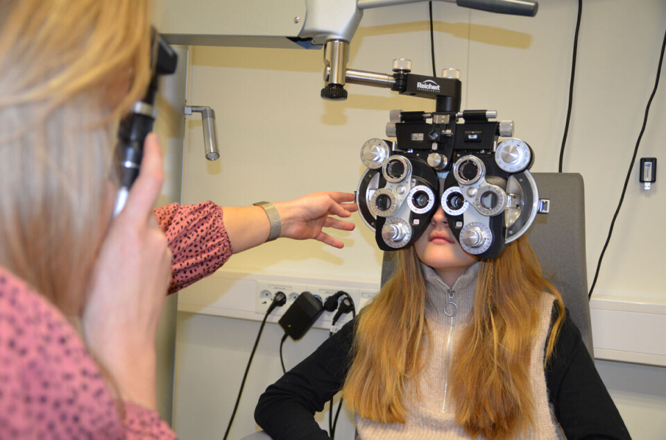 Synsundersøkelsen som optiker gjennomfører, kartlegger barns behov for briller.
