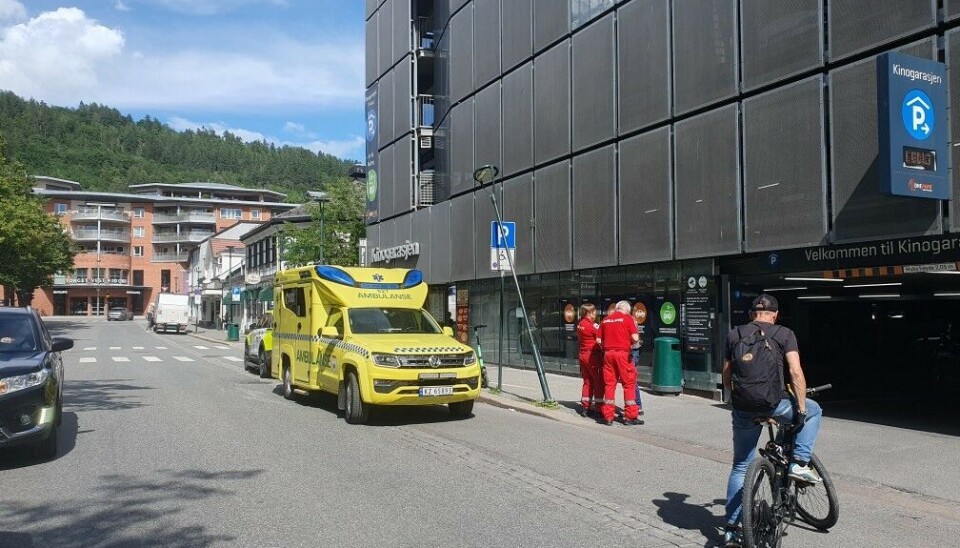 Politiaksjon i sentrum