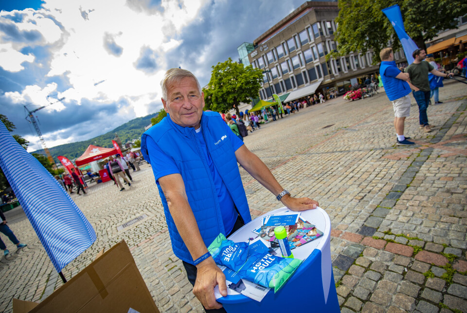 Eks-drammensordfører Tore Opdal Hansen var selvsagt på plass, og ligger nå godt an til å overta ordførerkjedet i fylkeskommunen.