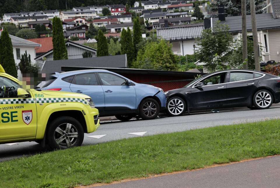 Trafikkulykke på Gamle Riksvei