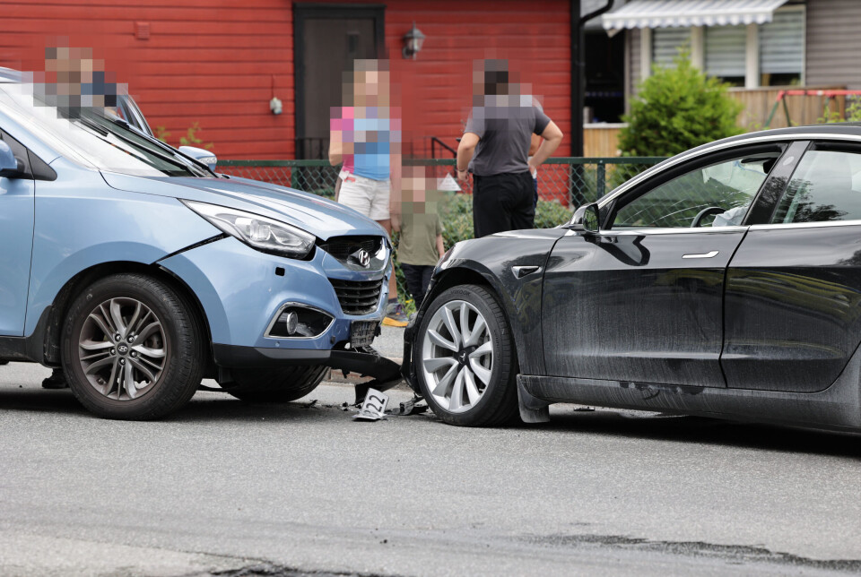 Trafikkulykke på Gamle Riksvei