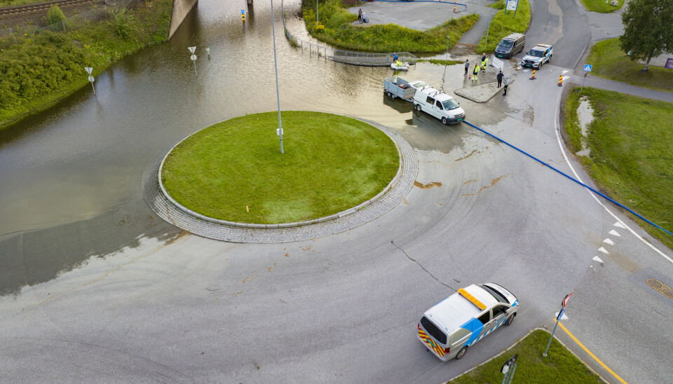 Tømmer undergangen for vann - E134 gjenåpnet