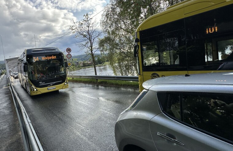 KORK: Trafikken stod bom stille i alle retninger.