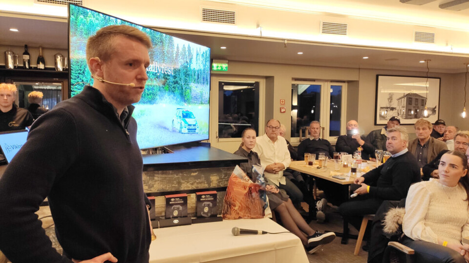 Frank Tore Larsen overrasket mange med sin grundighet og detaljstyring på alle hold når det gjelder rally – før under og etter løpene. Han var kveldens hovedperson og satser neste år for fullt – også i Europa.