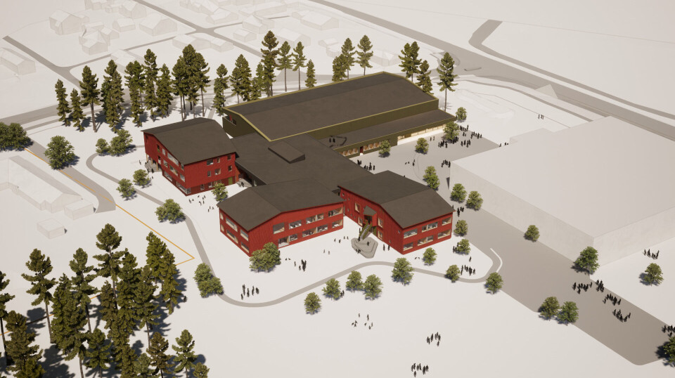 Bygger ny barneskole med flerbrukshall og svømmehall