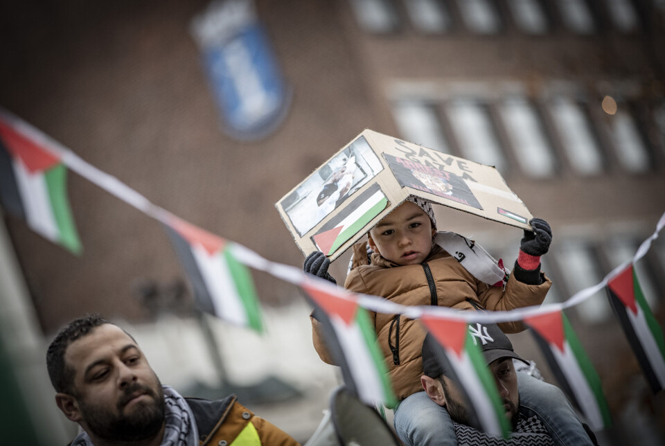 Stor anti-Israel demonstrasjon i Drammen