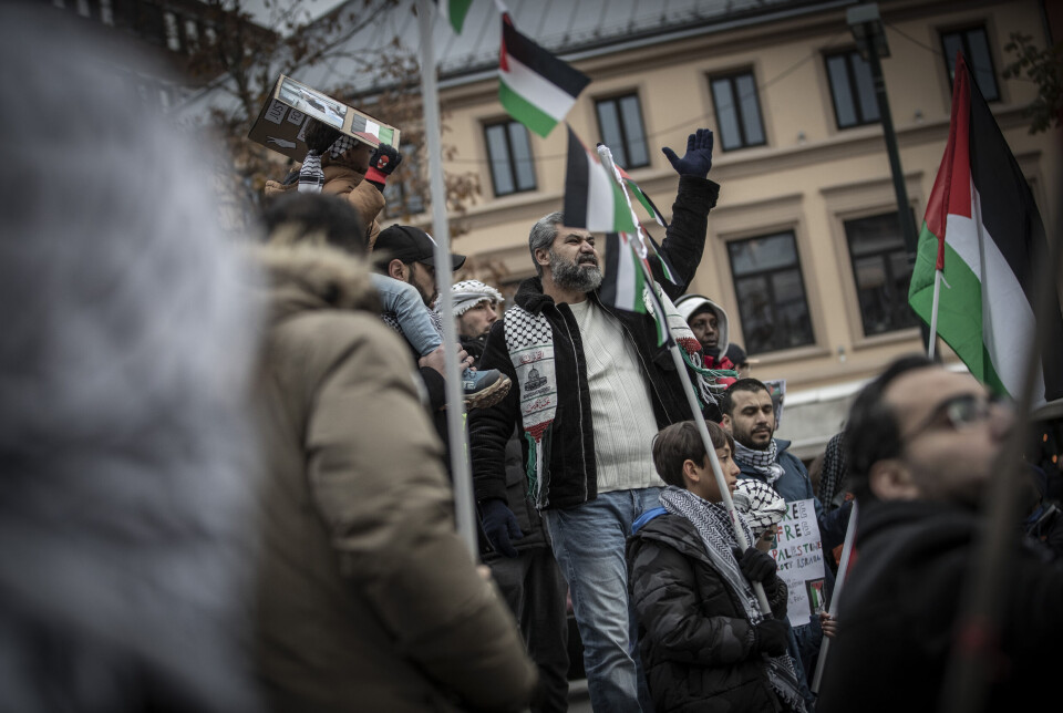 Stor anti-Israel demonstrasjon i Drammen
