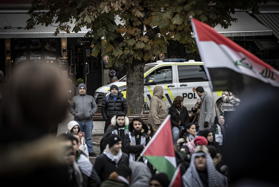 Stor anti-Israel demonstrasjon i Drammen