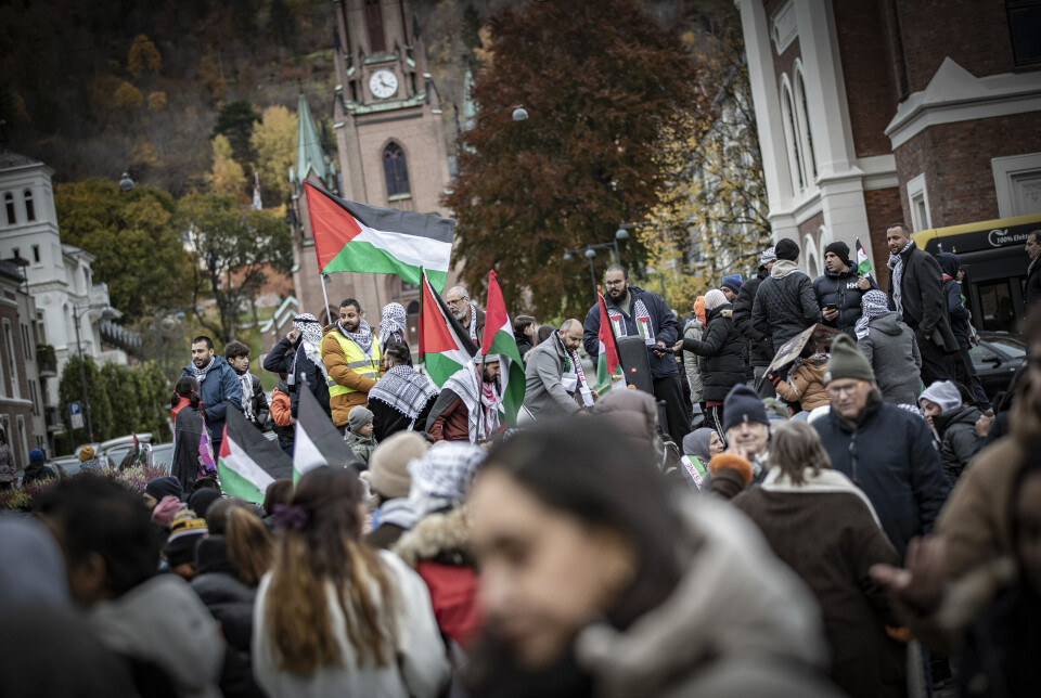 Stor anti-Israel demonstrasjon i Drammen