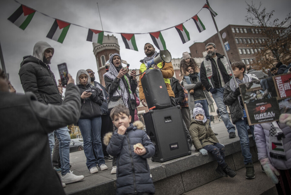 Stor anti-Israel demonstrasjon i Drammen