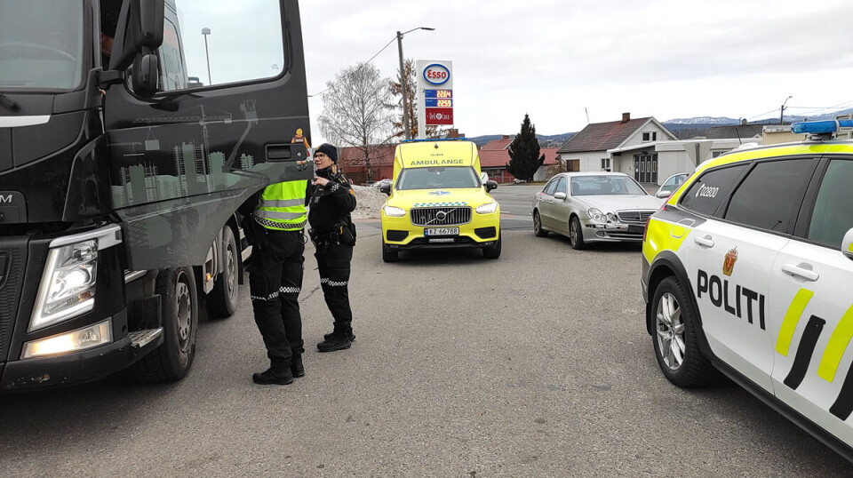 Trafikkulykke i Lerbergkrysset
