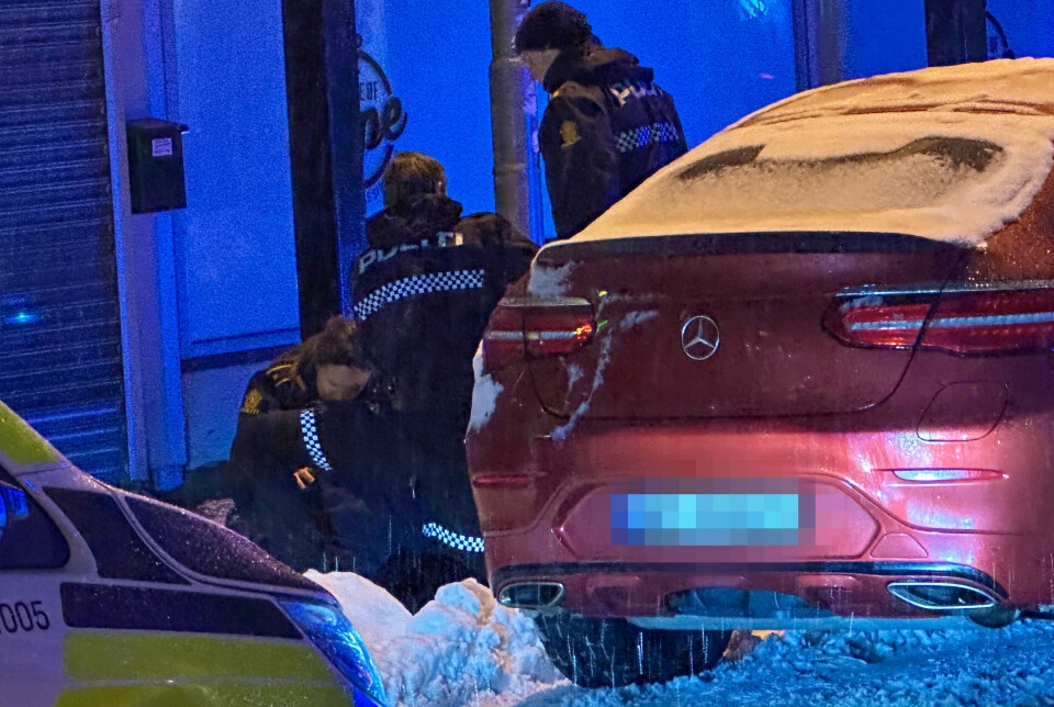 Bilfører måtte legges i bakken og pågripes med pepperspray
