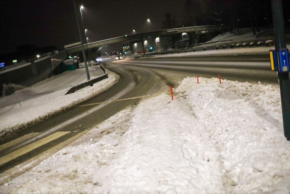 Trafikkulykke i Rosenkrantzgata: Kjørte ned trafikklys