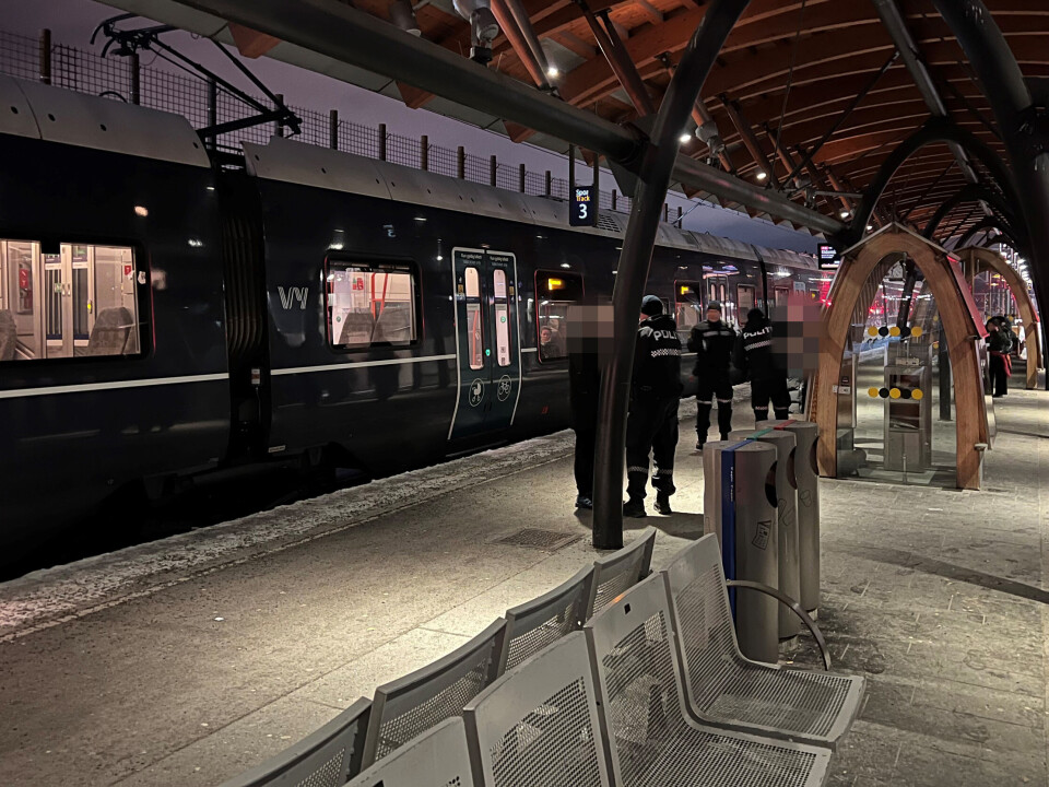 Innbragt arresten etter slåssing på toget