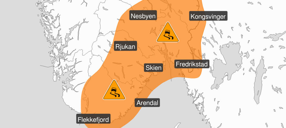 Oppgraderer farevarsel til oransje: - La bilen stå