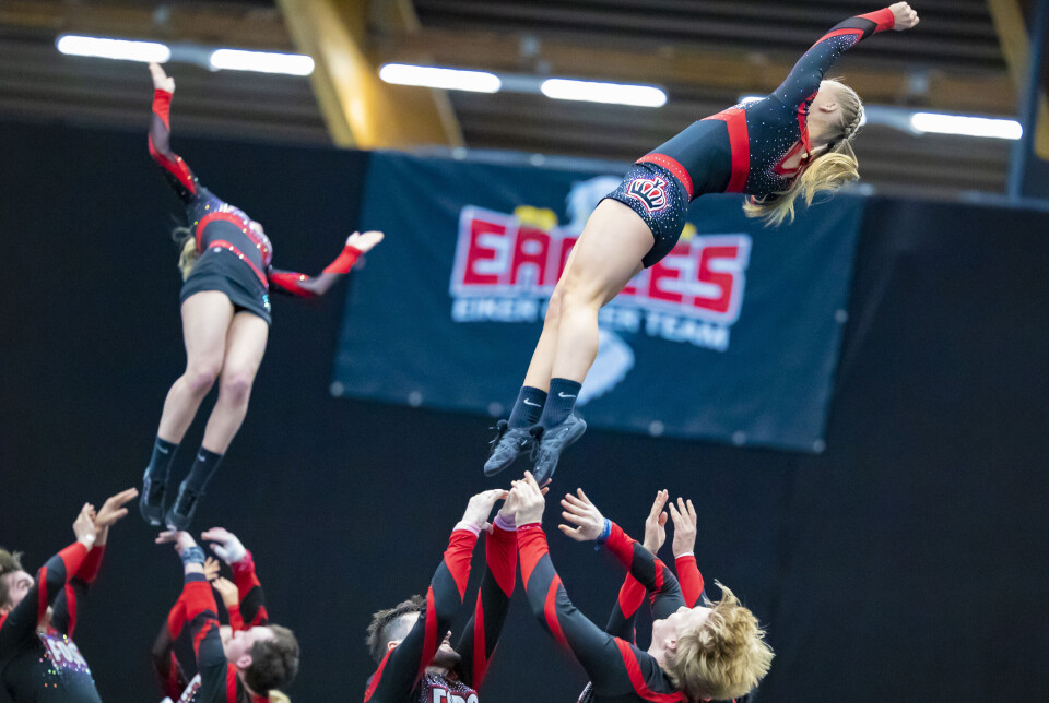 2.700 utøvere samlet til cheerleading i Drammenshallen