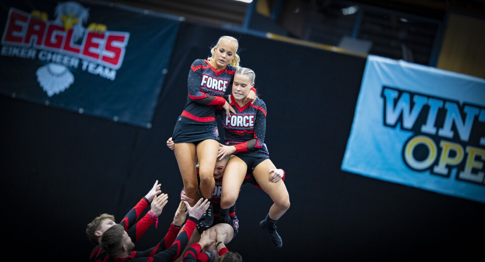 2.700 utøvere samlet til cheerleading i Drammenshallen