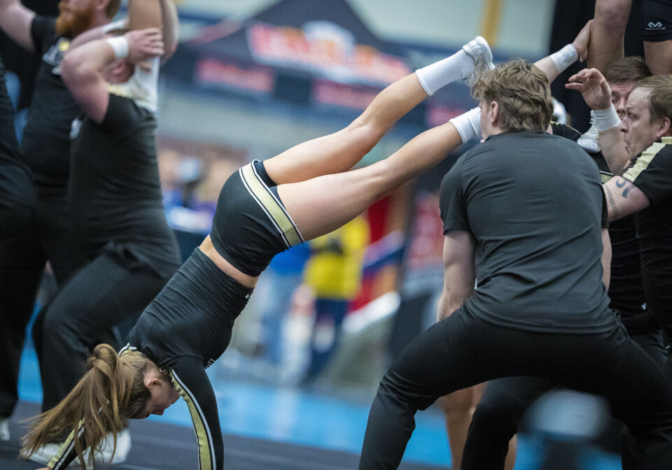 2.700 utøvere samlet til cheerleading i Drammenshallen
