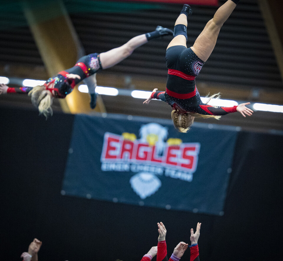 2.700 utøvere samlet til cheerleading i Drammenshallen