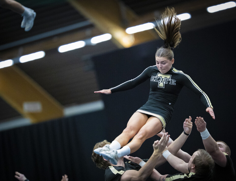 2.700 utøvere samlet til cheerleading i Drammenshallen