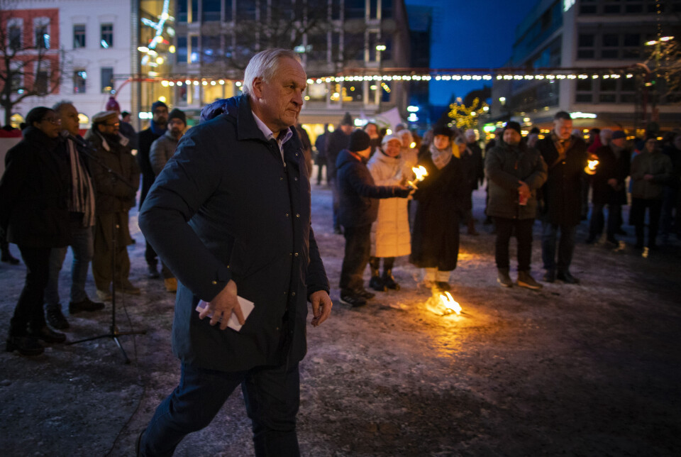Gikk i demonstrasjonstog for flyktningesaken