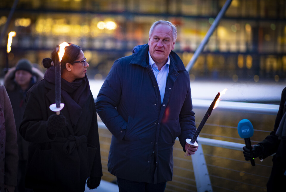 Gikk i demonstrasjonstog for flyktningesaken