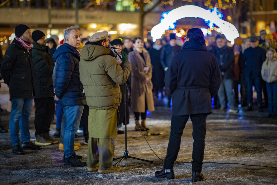 Gikk i demonstrasjonstog for flyktningesaken