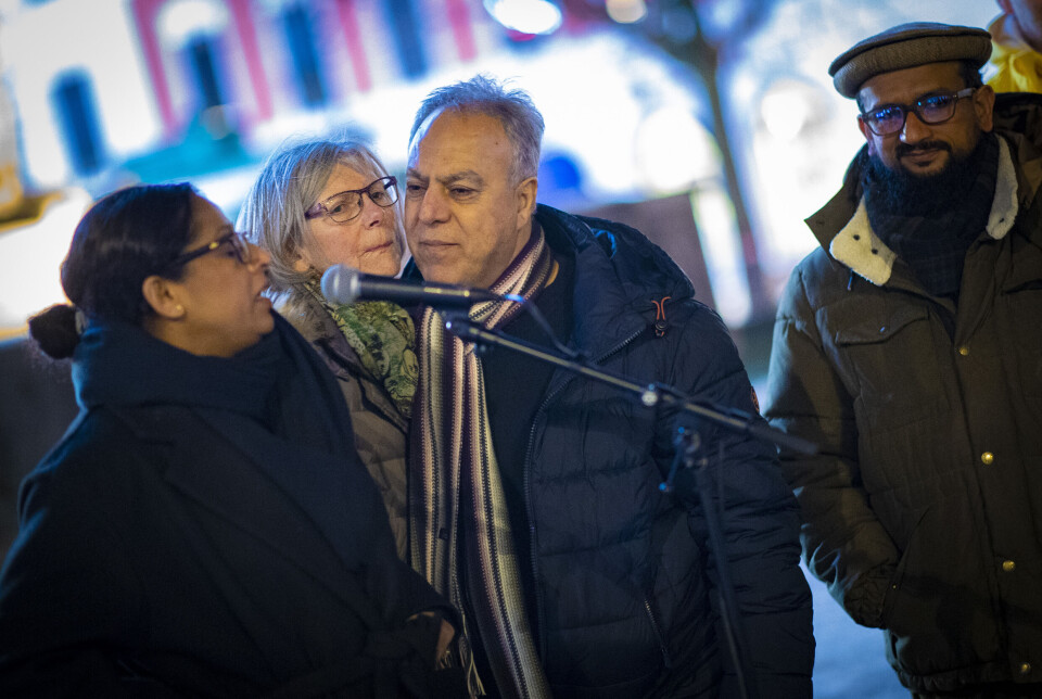 Gikk i demonstrasjonstog for flyktningesaken