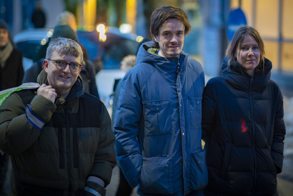 Venstres Ander Wengen og Herman Ekle Lund med Camilla Fjeld Gustavsen (Sp)