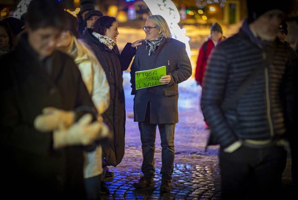 Gikk i demonstrasjonstog for flyktningesaken