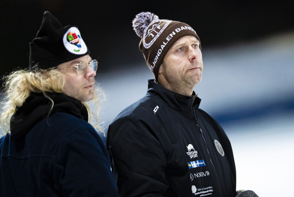 TO BLAD SSK-SUKSESS I NYE KLUBBER: Både Drammen-trener Mathias Stavis og MIF-trener Dag Erik Amundsen har sin fortid i Solberg, og har det til felles at de begge trener gamle erkerivaler. Begge med sportslig suksess i første sesong i ny jobb, selv om det stoppet med semifinale for Amundsen (t.h.).