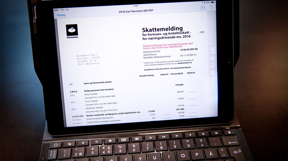 Skattemeldingen sendt ut: 3,5 millioner har allerede sjekket