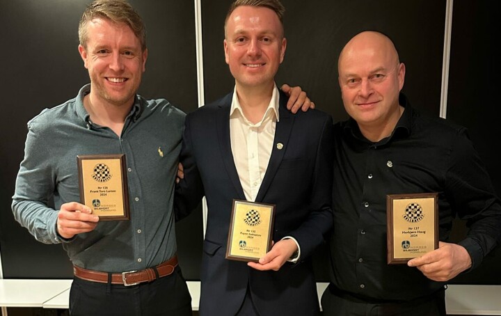 GULLRATTVINNERE: Frank Tore Larsen, Espen Isaksætre og Herbjørn Haug.