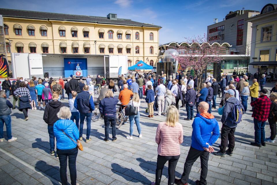 Sylvi på torget: - Den verste regjeringa Norge har hatt etter krigen