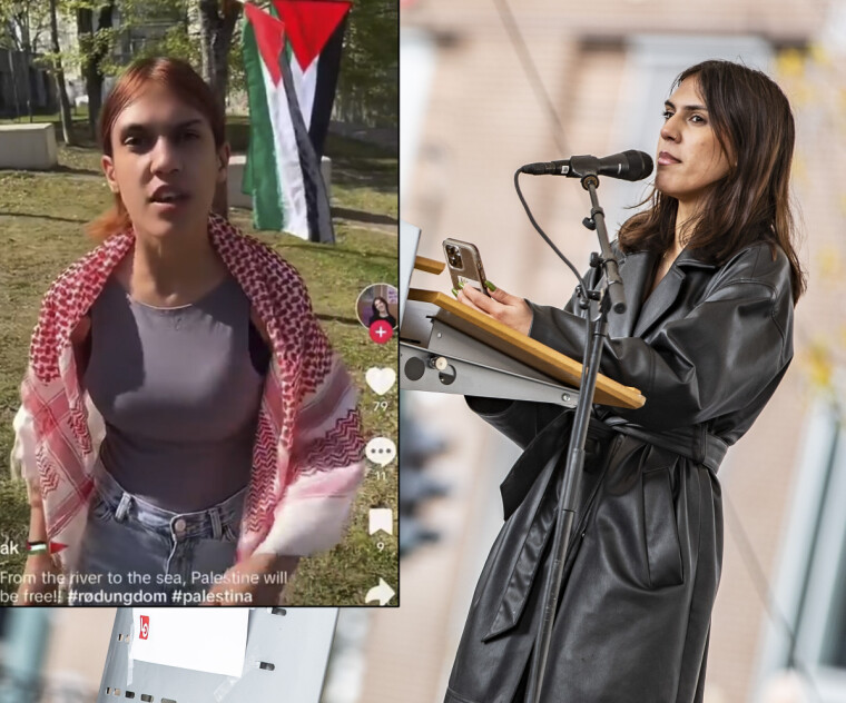 Her fra 1. mai i Drammen i fjor, hvor Amrit Kaur var invitert til å tale på torgscenen under LO's arrangement.