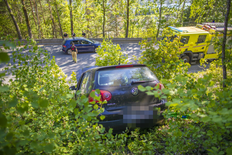 Braste ned skråning på uforklarlig vis