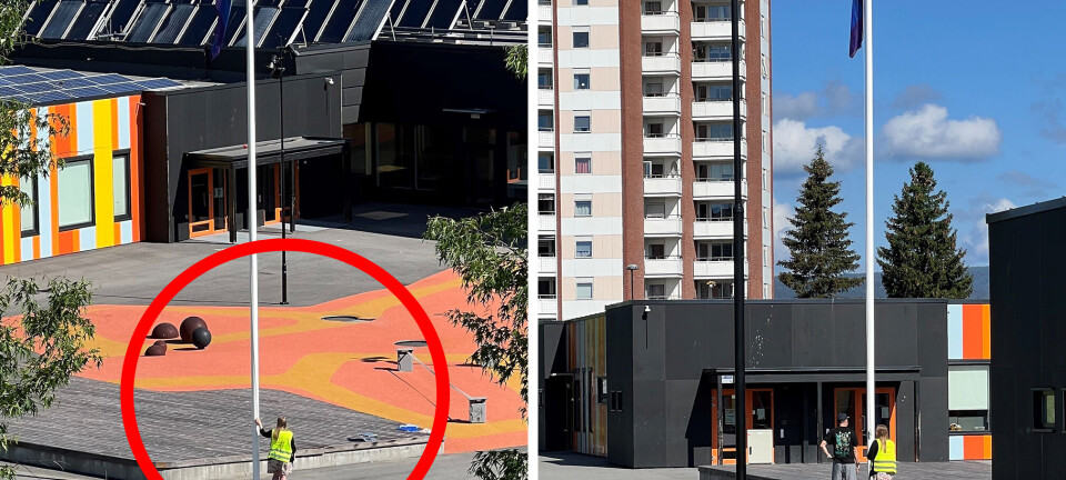 Nå er pride-flagget heist på Fjell - må ha stående flaggvakt