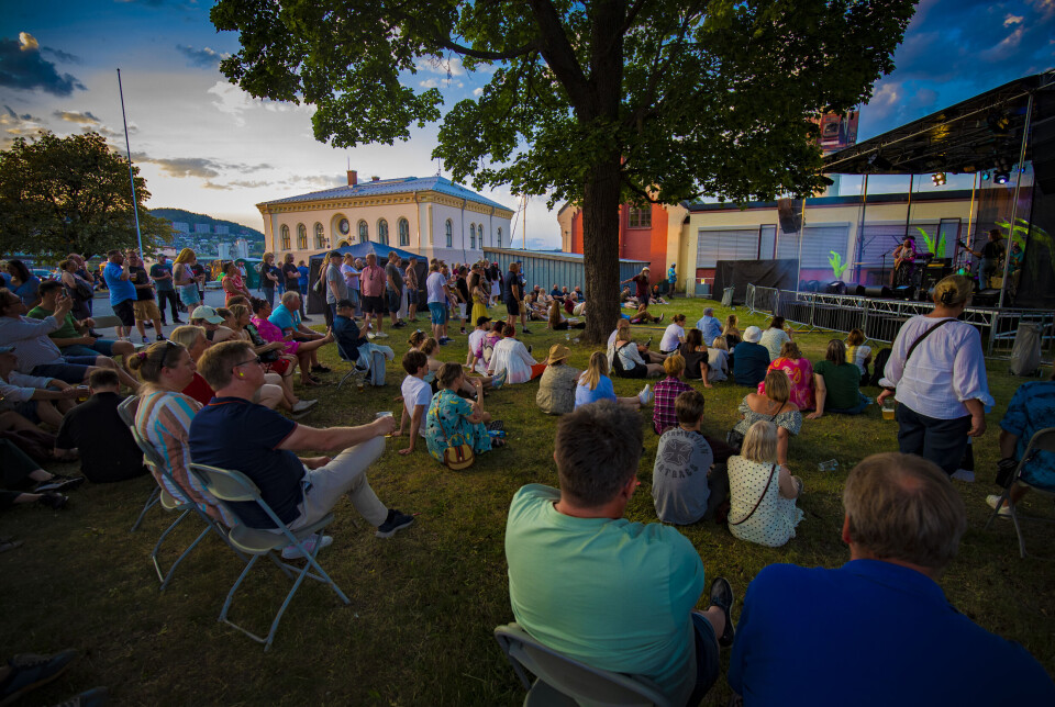 I FJOR: Konserter under WCH på Drammen Havn. Dessverre ser det ut til at værgudene ikke er like barmhjertige overfor drammenserne i år.