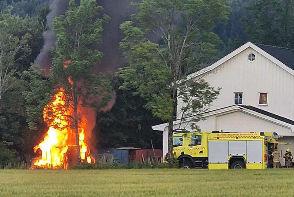 Her går ferieturen til ekteparet opp i flammer