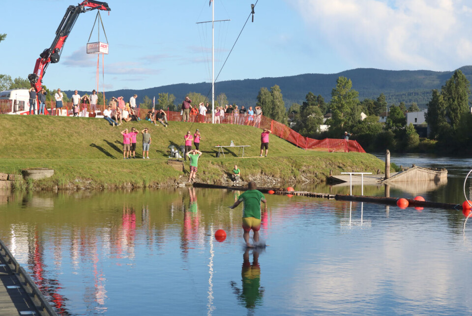 Laksesvevet – her gjelder det å treffe den røde blåsa for å spare mest mulig tid.