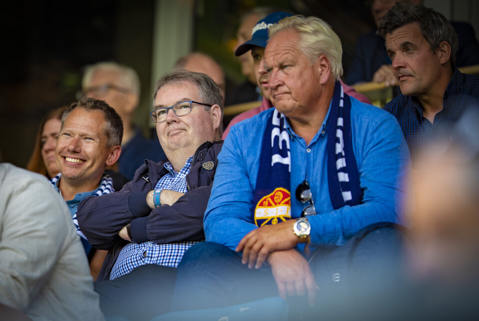 ORDFØRERTRIO: Drammensordfører Kjell Arne Hermansen var vertskap for Høyre-kollegaene i henholdsvis Lier (Kjetil Kivle) og Kjartan Berland fra Lillestrøm - sistnevnte mest fornøyd på et tidligere stadium i kampen.