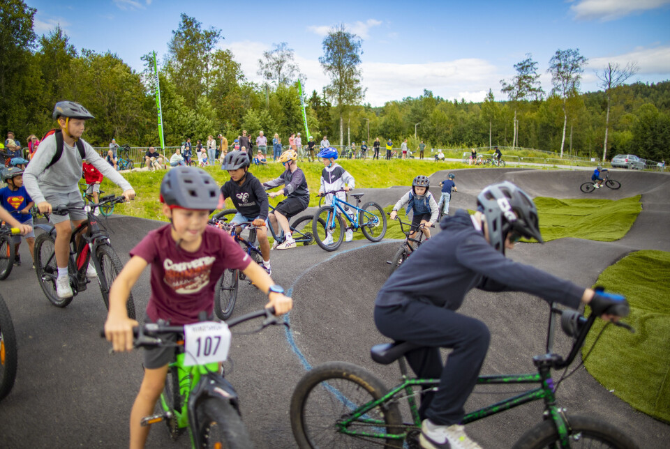 Åpnet sykkelbane på Konnerud