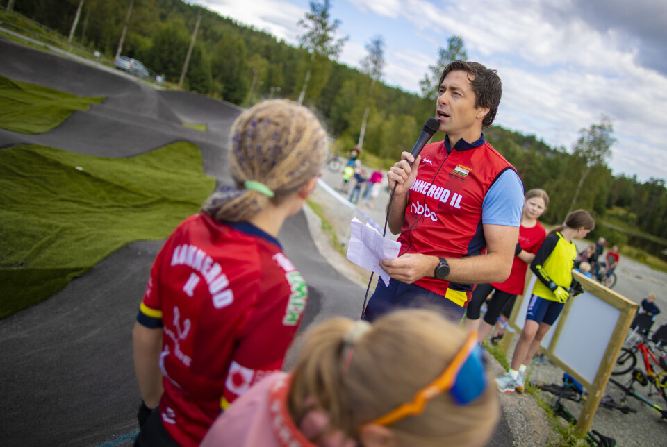 Bjørn-Thomas Stenersen fra sykkelgruppa fortalte om prosjektet.